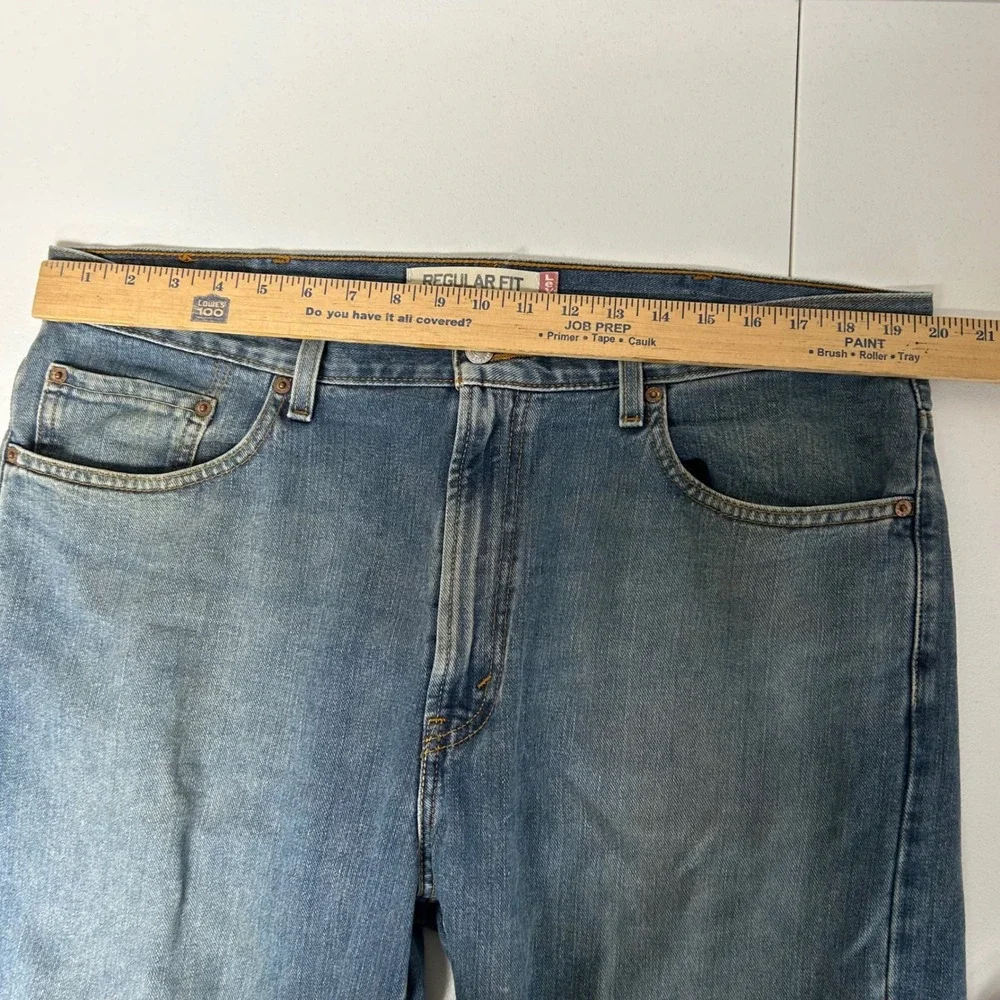 Levi's 505 Regular Fit Jeans Mens 38x30 Blue Straight Leg Denim 2007
